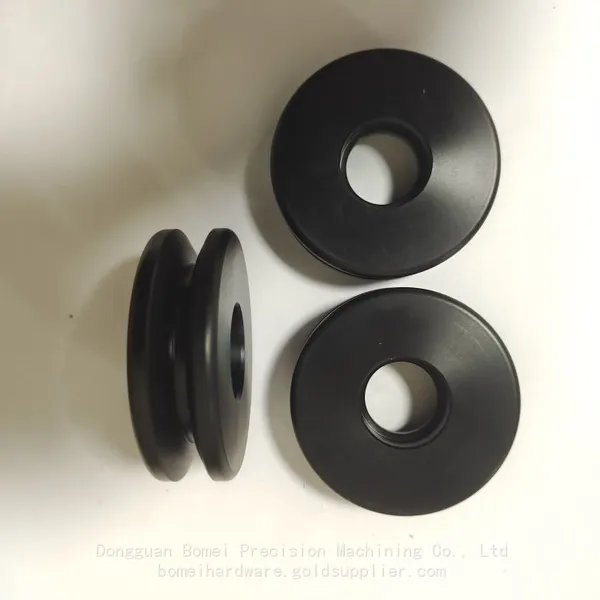 Custom CNC Machining Turning Plastic Conveyor Guide Rollers In Nylon and POM (Acetal) photo-4