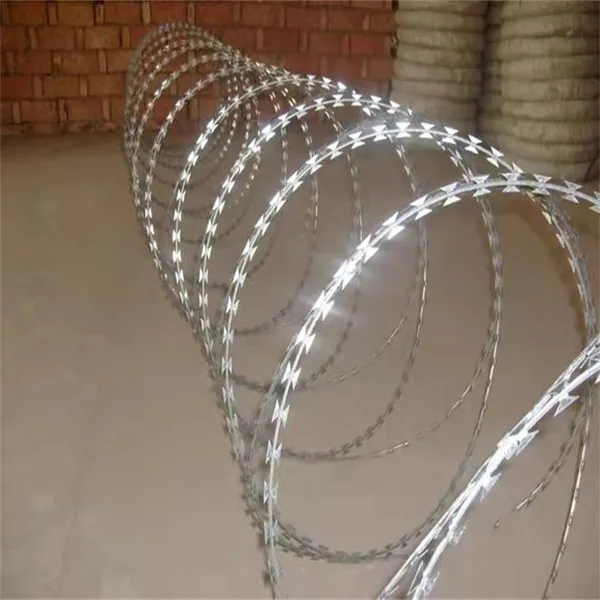 Galvanized Razor Wire with 2.5mm Core Diameter for Perimeter Security