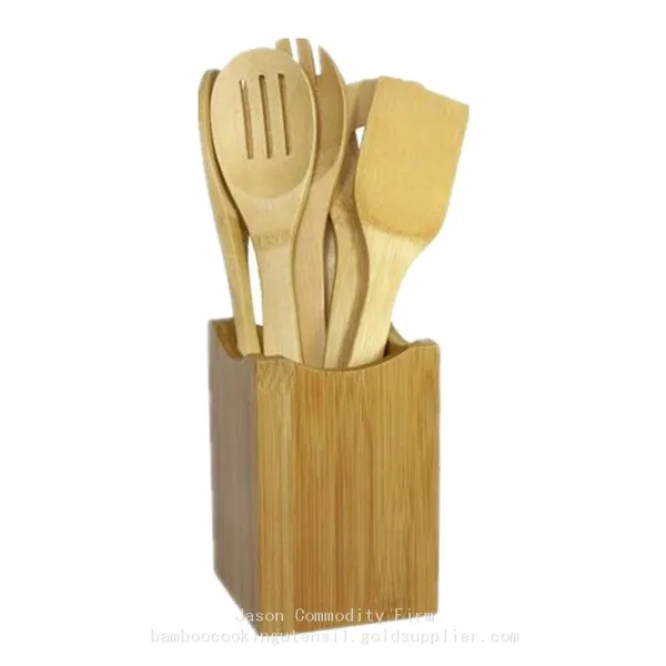 Bamboo Hold Bamboo Wood Cooking Container Kithenware photo-5