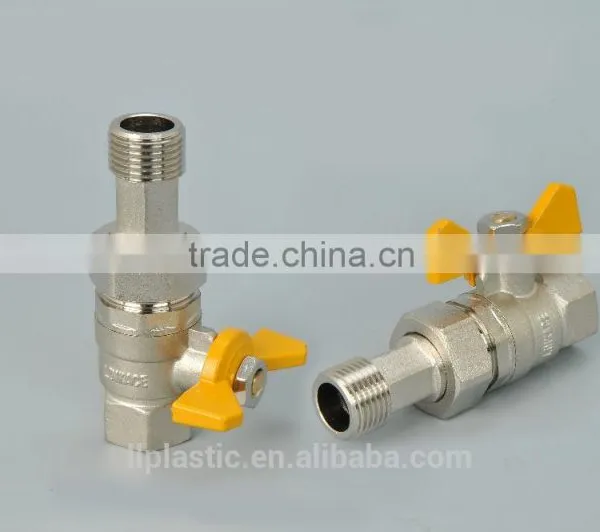 2015 Top Quality Hot Selling ABS Handle High Pressure PPR Brass Ball Radiator Angle Valve photo-3