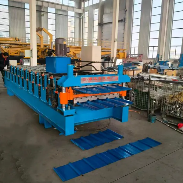 TR4-TR5 Double-layer Tile Press Trapezoidal Tile Roof Panel Forming Machine photo-5