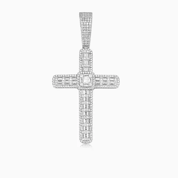Shining Star Jewelry Factory Hip Hop Style Men Luxury Diamond Cross Pendant photo-4