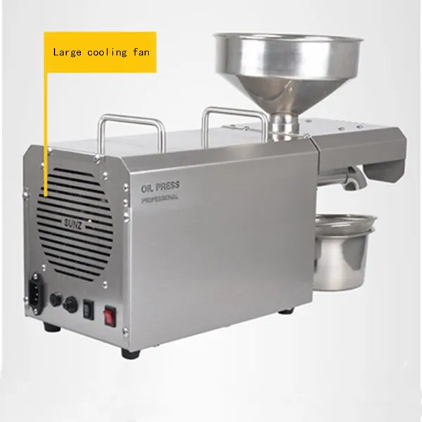 MO-Qdmdch Automatic Home Oil Press Machine GW022 Cold Hot Pressing for Peanut Sesame Sunflower Seed Nut Oil Extraction