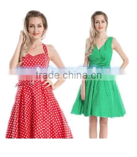 Bestdress 2015 China Supplier Retro Polka Dress Rockabilly Dress 1950'S Vintage Dress Evening Dress photo-3