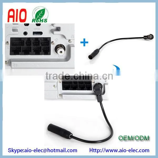 Car Aerial Adaptor Antenna Din To ISO Lead Cable For Car Van Bus Radio photo-2