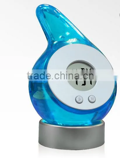 Colorful Water Power Clock Water Clock Eco-friendly Smart Water Hydro Power Clock Funny Alarm as Gifts
