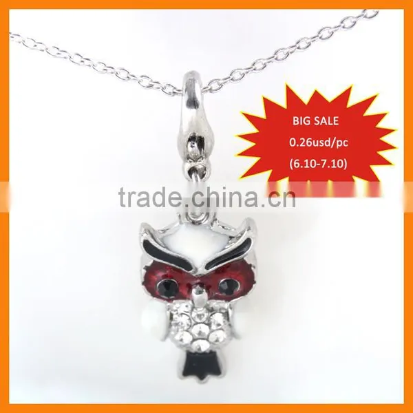 Fashion Alloy Owl Shaped Pendant Cute Zinc Alloy Enamel Charm Pendants for Bags photo-2