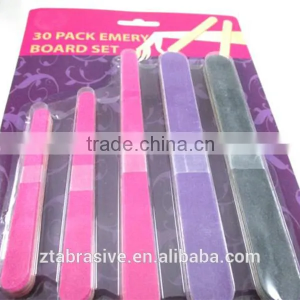 30 Double Sided Emery Board Nail Files Manicure Pedicure Coarse Mini Medium New photo-2