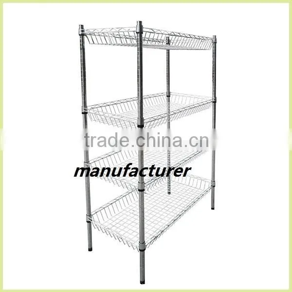 Factory Directly Selling Wire Mesh Shelving Wire Closet Shelving Kitchen Wire Shelving photo-4