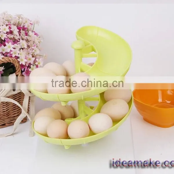 Plastic Kitchen Rack of Smart Design Great for Eggs and Fruits photo-2