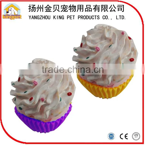 Cute Latex Soft Food Ice Cream Squeaky Rubber Toy for Small Animals photo-5