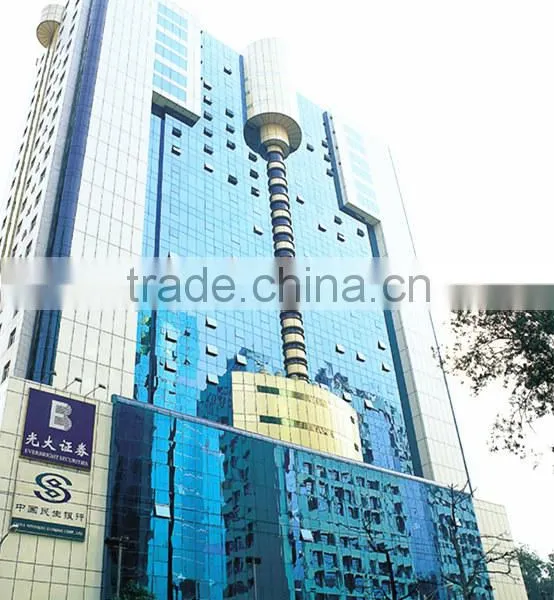 Aluminum Reflective Glass Clamp Curtain Wall
