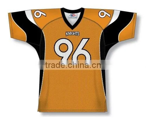 Polyester Spandex Custom Sublimated Knights American Football Jersey/Shirt