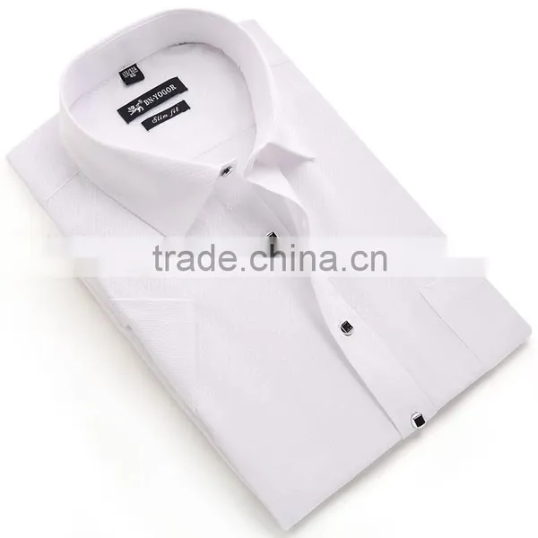 the Latest Fashion no Pocket Short Sleeve Mens Shirt 2016 photo-3