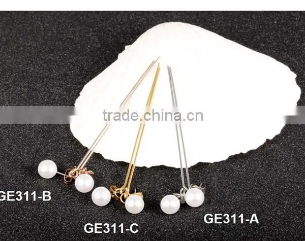 Fashion Trending Hot Product Round Shell Pearl Unique Earring photo-4