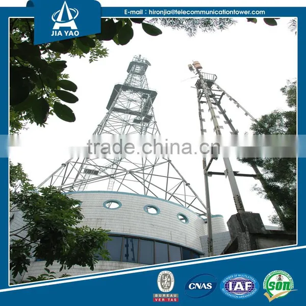 Nice Anti-corrossion 4-leg Tubular Microwave Antenna Tower photo-2