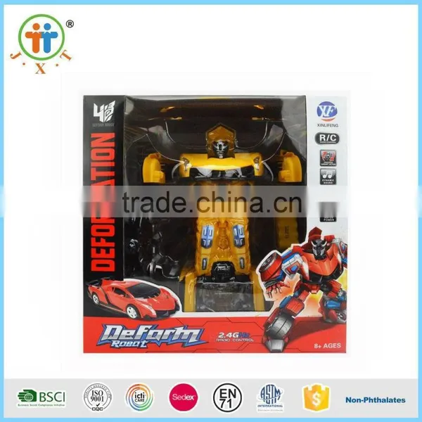 2016 Hot Sales Remote Control Changing Car RC Transform Robot Toy Car With USB and Charger photo-3