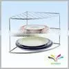 Made in China High Quality Hot Selling Cake Store Shelf Durable Decorative Metal Crystal Wedding Cake Stands for Bakery photo-2