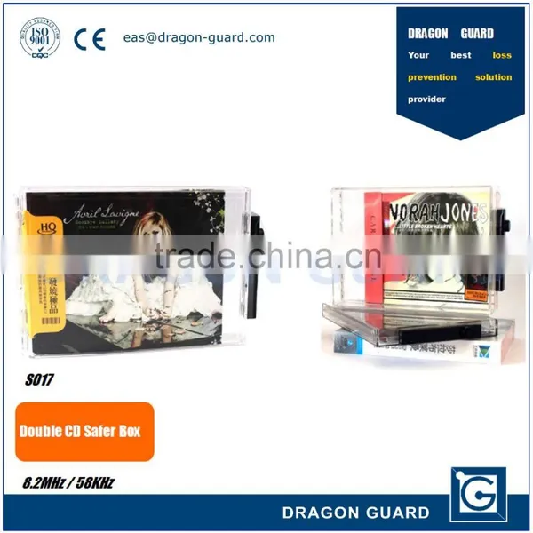 Hot Sale Double Frequency 8.2MHz/58KHz Retail Security CD Keeper Case Anti-theft EAS CD Safer Box photo-3