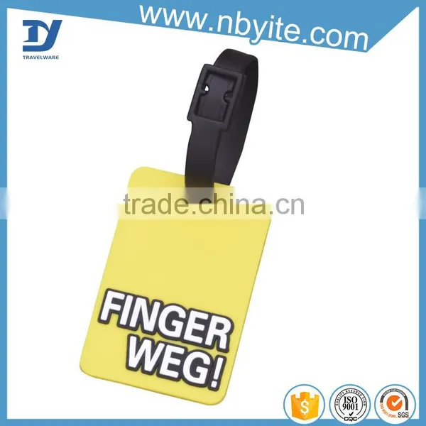 2016 Hot Plastic Wholesale Luggage Tags OEM Factory Machine Printed Pvc Card photo-2