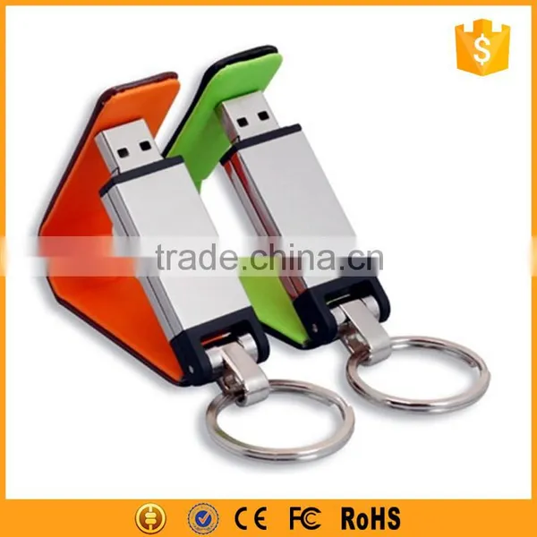 2016 Hot Sell Usb Flash Drive Leather and Metal Pendrive 8gb photo-4