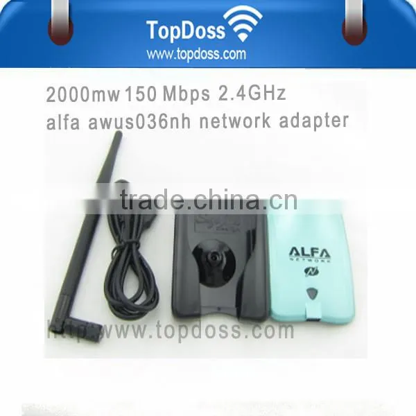 Alfa Awus036nh 802.11 2000mw 2.4GHz 150Mbps Network Adapter
