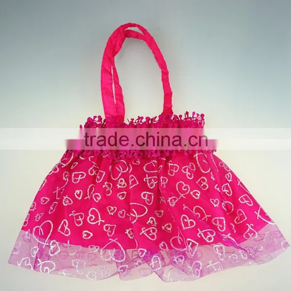 Fancy Dress Shape Pouch Bags Lace Handbag for Kids photo-5