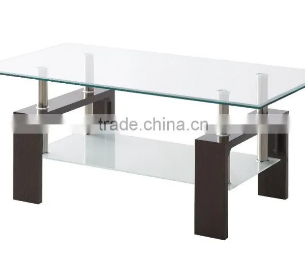 Hot Sale Glass Coffee Table With Mdf Egs photo-2