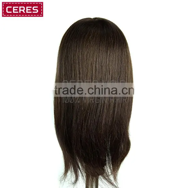 70% Human Hair Blend Hair Hairdressing Cosmetology Mannequin Manikin Training Head photo-3