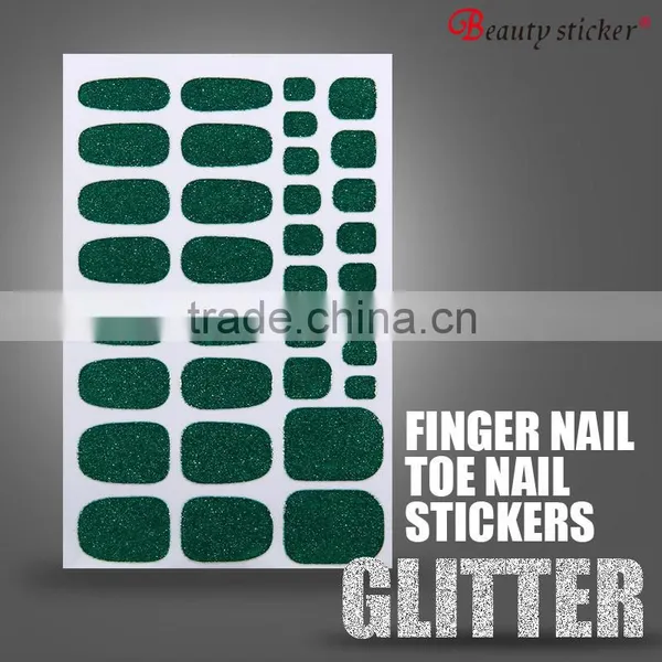 Self-adhesive High Quality Glitter Powder Nail Art Sticker photo-3