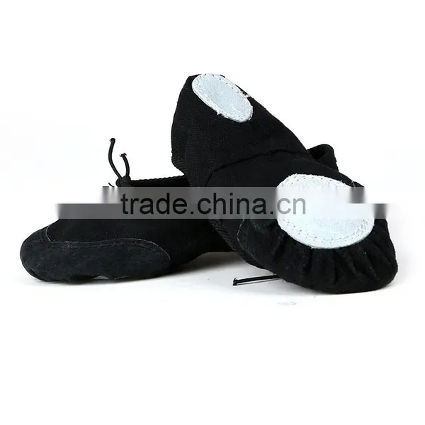 Wholesale Fashion Style Kids Soft Black and White Stripe Baby Girl Dance Shoes photo-3