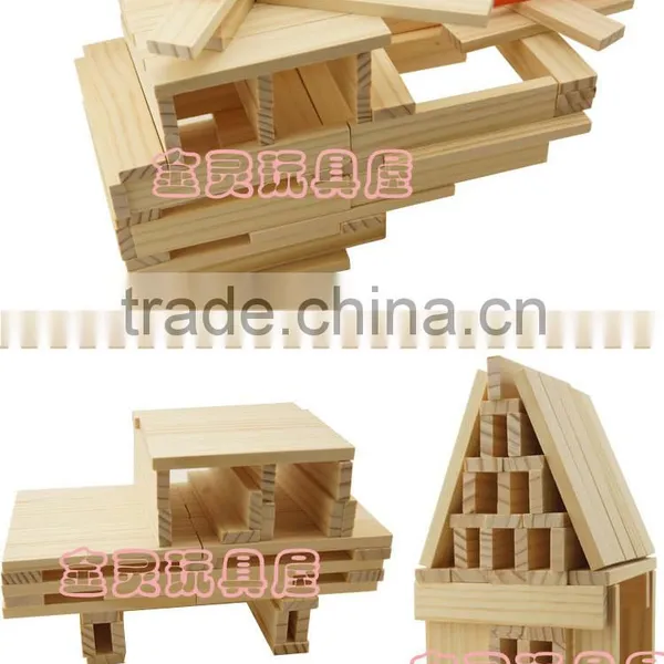 Confirm to EN71 ASTM 240pcs Wooden Construction Block Toys photo-4