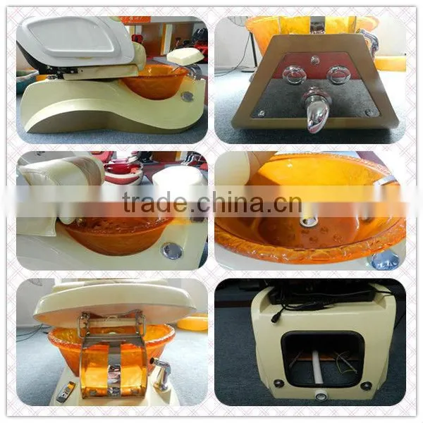 High Quality FRP Bowl Spa Pedicure Chair With Pipeless Jet photo-4