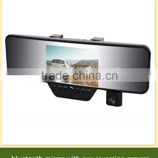 2015 New 5.0inch Android Touch Screen Car Mirror Camera Bluetooth Rearview Mirror GPS DVR Full HD 1080P Car DVR Camera