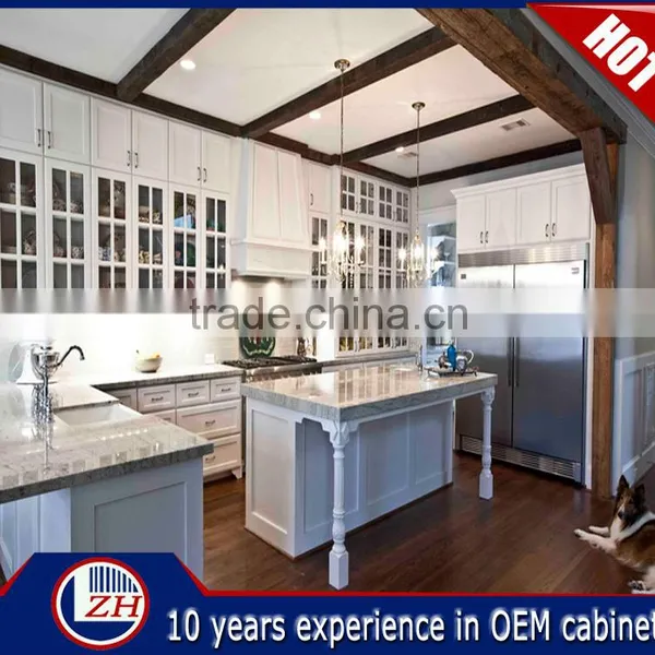 European Solid Wood Kitchen Cabinet,Modular Kitchen Designs China photo-3