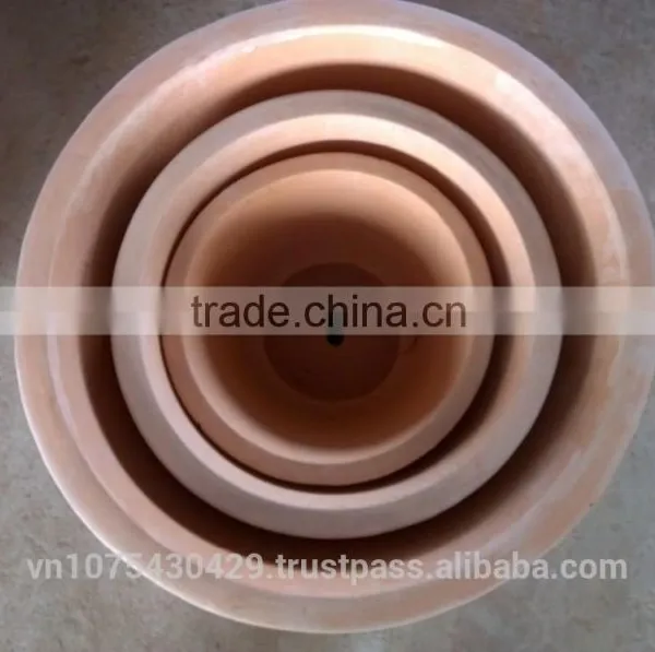 Euro Style Apricot Flower Vignette Red Terracotta Flower Pots Wholesale photo-2