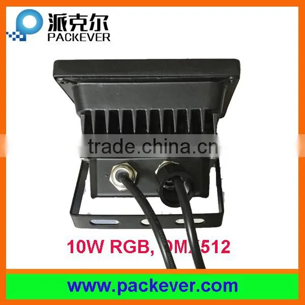 Shenzhen Factory Supply Good Quality Outdoor 10W RGB DMX LED Flood Light photo-2