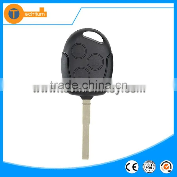 Plastic With 433 Mhz 4d63 Chip With Logo Uncut Blade Remote Folding Car Key for Ford Focus photo-2