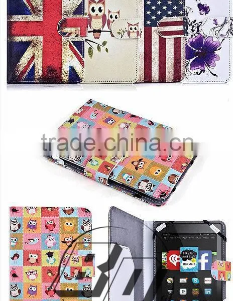 Ultra High Quality Beautiful Printed Patterns Flip PU Leather Cover Case For Amazon Kindle EBook Reader Lowest Price photo-4