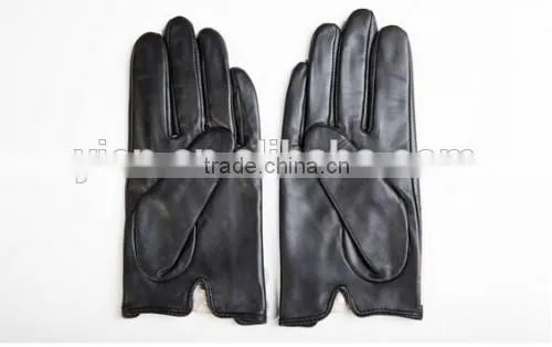 Black Leather Wholesale Gloves Fashion Ladies Wholesale Gloves photo-5