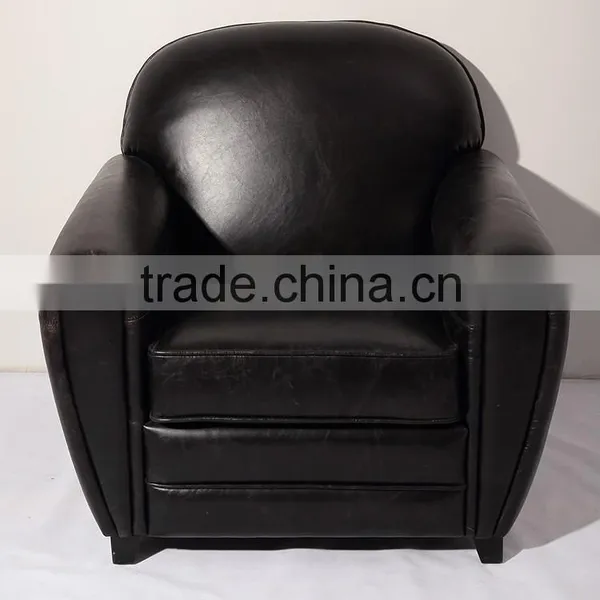 Luxury Leather Anonimo Chesterfield Sofa Wooden Sofa Chair photo-2