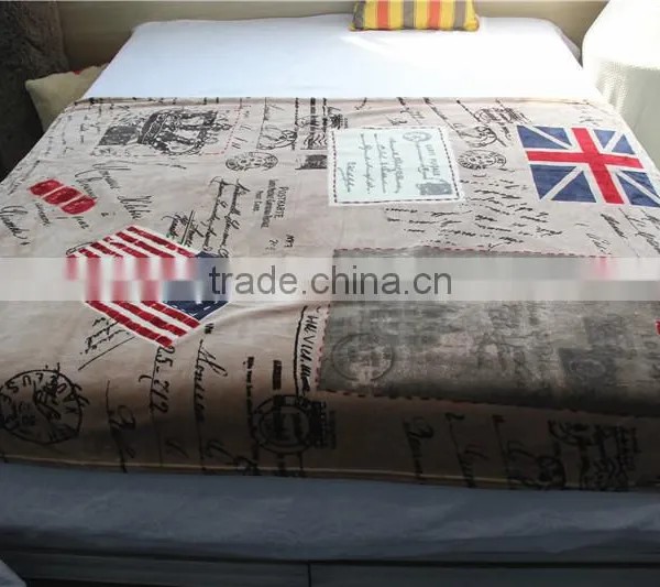 Manufactory Walmart Muslin Swaddle China Home Textile China Supplier Flag Fleece Blanket photo-5
