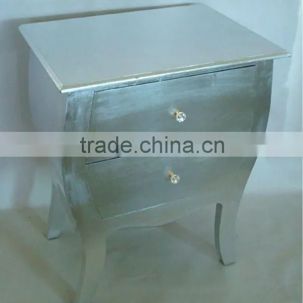 Popular High Glossy Silver Color Wooden Cabinet