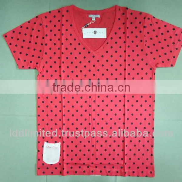 Fancy Red Color T-shirt for Girl