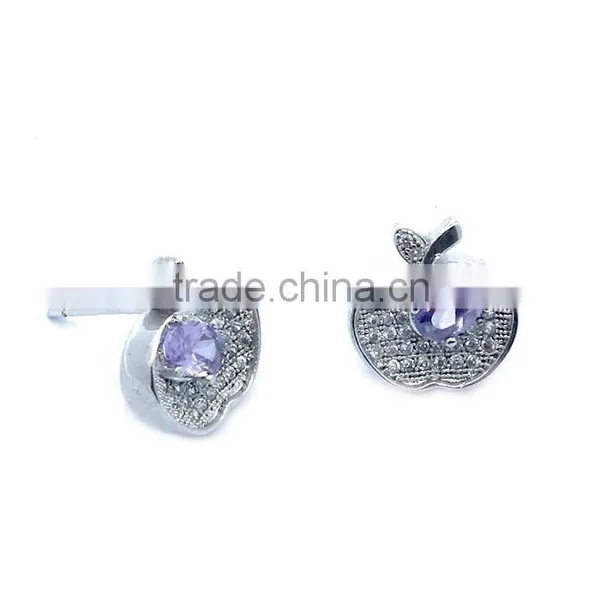 925 Silver Cubic Zirconia Jewelry Set Chinese Factory Wholesale photo-4