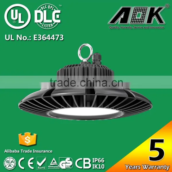 China Supplier DLC Premium Listed IP65 Warehouse LED High Bay Light UFO 200W photo-2