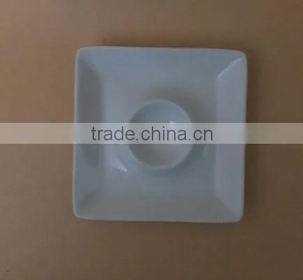 White Porttery Egg Plates and Dishes Small Porcelain Egg Plates Bulk Stock Egg Plates