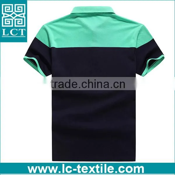 Slim Fit Two Tone Design 100% Pique Cotton Cheap Polo Shirt for Wholesale photo-2