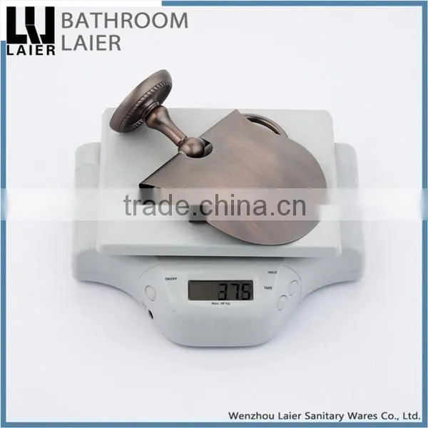 Customized Popular Unique Design Zinc Alloy Antique Copper Finishing Bathroom Sanitary Items Wall Mounted Toilet Paper Holder photo-6