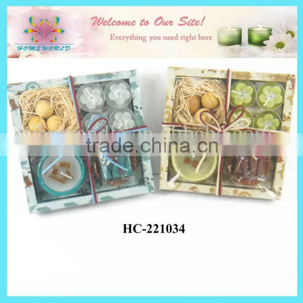 Incense With Ceramic Holder and Scented Candle Perfume Gift Set